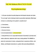 NR 546 Midterm PRACTICE E&KHcy;&Acy;&Mcy; Psychopharmacology