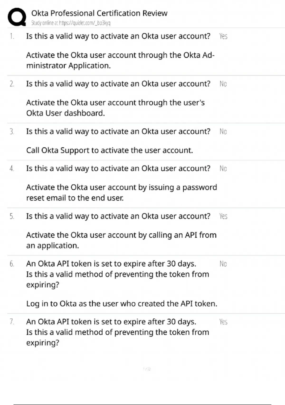 Okta Professional Certification Review / Study Guide & Practice Exam ...