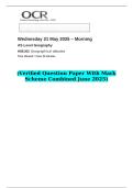 2025 AS Level Geography H081&sol;02 Geographical debates   &lpar;Verified Question Paper With Mark Scheme Combined June 2025&rpar;