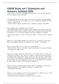 CNOR Study set 7 Questions and Answers Updated 2026