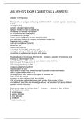 JMU HTH 372 EXAM 3 QUESTIONS & ANSWERS