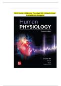 Test Bank for Human Physiology &ndash; Stuart Fox 16th Edition &lpar;2022&rpar; &vert; Verified Test Bank for 2025&ndash;2026 &vert; All Chapters with MCQs and Answers