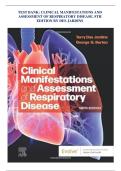 TEST BANK&colon; CLINICAL MANIFESTATIONS AND ASSESSMENT OF RESPIRATORY DISEASE&comma; 9TH EDITION BY DES JARDINS