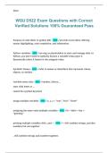 WGU D522 Python for IT Automation Exam &ndash; Correct Verified Solutions &ndash; 2026&sol;2027