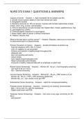 NURS 372 EXAM 1 QUESTIONS & ANSWERS