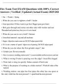 Fire Team Test EXAM Questions with 100&percnt; Correct Answers &vert; Verified &vert; Updated &lpar;Actual Exam&rpar; 20252026