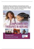 Test Bank For Hamric And Hanson's Advanced Practice Nursing Complementary Therapies In Nursing&colon; Promoting Integrative Care 9th Edition By Mary Fran Tracy&comma; Eileen T&period; O'Grady & Susanne J&period; Phillips Complete Guide A&plus; Latest Update With All Chapt