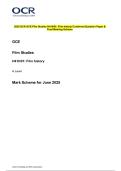 2025 OCR GCE Film Studies H410&sol;01&colon; Film history Combined Question Paper with Approved Marking Scheme