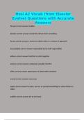 Hesi A2 Vocab &lpar;from Elsevier Evolve&rpar; Questions with Accurate Answers