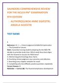 Saunders PN Test Bank&colon; Essential Q&A for Fundamentals&comma; Med-Surg & Pharm &vert; NCLEX-PN&reg; 9th Edition Silvestri