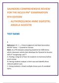 Saunders NCLEX-PN&reg; Clinical Judgment Test Bank&colon; Prioritization & Safety Q&A from Silvestri 9th Edition
