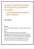 Saunders NCLEX-PN&reg; Test Bank&colon; 9th Edition Med-Surg&comma; Pharm&comma; & Fundamentals Q&A &vert; Silvestri Rationales
