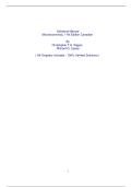 Solutions Manual Microeconomics&comma; 11th Edition Canadian By Christopher T&period;S&period; Ragan&comma; Richard G&period; Lipsey