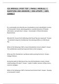 CCC MODULE 2 POST TEST &vert; PHASE 1 MODULE 2 &vert; QUESTIONS AND ANSWERS &vert; 2026 UPDATE &vert; 100&percnt; CORRECT