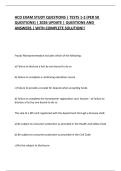 HCD EXAM STUDY QUESTIONS &vert; TESTS 1-2 &lpar;PER 50 QUESTIONS&rpar; &vert; 2026 UPDATE &vert; QUESTIONS AND ANSWERS &vert; WITH COMPLETE SOLUTION&excl;&excl;