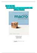 Test bank for principles of macroeconomics 6th edition mankiw