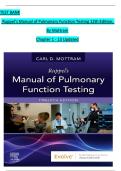 Test bank for test bank for ruppel s manual of pulmonary function testing 11 th edition by mottram