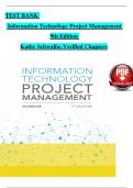 Information Technology Project Management 8th Edition &ndash; Kathy Schwalbe &ndash; Complete Test Bank &lpar;Verified Questions and Answers&rpar;
