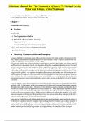 Solutions Manual For The Economics of Sports 7e Michael Leeds&comma; Peter von Allmen&comma; Victor Matheson&period;pdf
