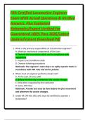 FRA Certified Locomotive Engineer Exam With Actual Questions & Verified Answers&comma; Plus Explained Rationales&sol;Expert Verified For Guaranteed 100&percnt; Pass 2026&sol;Latest Update&sol;Instant Download Pdf
