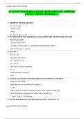 ATI TEAS 7 Math Real Exam Questions and Answers &vert; Updated Practice Test