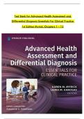 TEST BANK For Advanced Health Assessment and Differential Diagnosis Essentials for Clinical Practice 1st Edition Myrick&comma; Verified Chapters 1 - 12&comma; Complete Newest Version