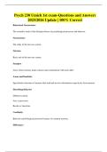 Psych 230 Umich 1st exam-Questions and Answers 2025&sol;2026 Update &vert; 100&percnt; Correct