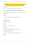 POS2041 Final Exam Study Guide Questions and Answers &lpar;Latest&rpar; Solved 100&percnt; Correct