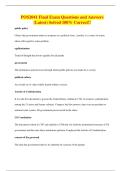 POS2041 Final Exam Questions and Answers &lpar;Latest&rpar; Solved 100&percnt; Correct&excl;