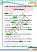 AHN section 2&comma; Questions with Detailed  Verified Answers