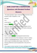 AHN CHAPTER 5 HOMEWORK  Questions with Detailed Verified  Answers