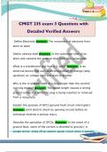CMGT 235 exam 3 Questions with  Detailed Verified Answers 