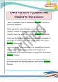 CMGT 450 Exam 1 Questions with  Detailed Verified Answers