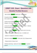CMGT 2103 - Exam 1 Questions with  Detailed Verified Answers 