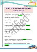 CMGT 2900 Questions with Detailed  Verified Answers 