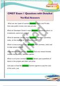 CMGT Exam 1 Questions with Detailed  Verified Answers
