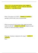 NWSA TTT-1 EXAM QUESTIONS AND CORRECT VERIFIED ANSWERS &vert; LATEST UPDATE 2026&sol;2027 &vert; GRADED A&plus; &vert; ASSURED PASS&excl;&excl;
