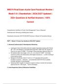 NR574 Actual Final Exam Acute Care Practicum Review &vert; Week 5-8 &vert; Chamberlain &vert; 2026&sol;2027 Updated &vert; Verified Answers &vert; 100&percnt; Correct