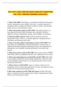 ISO 27001 LEAD AUDITOR EXAM COMPLETE QUESTIONS AND 100&percnt; VERIFIED ANSWERS &lpar;2026-2027&rpar;