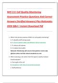 NHS 111 Call Quality Monitoring  Assessment Practice Questions And Correct  Answers &lpar;Verified Answers&rpar; Plus Rationales  2026 Q&A &vert; Instant Download Pdf