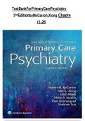 Primary care psychiatry 2nd edition mccarron xiong test bank&period;pdf