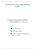 Elements of Ecology 9th Edition Smith Test Bank Available Instantly