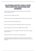 California Notary Public Exam &ndash; Certified Questions and Answers&comma; State of California&comma; Exam Preparation Material