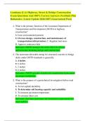 Louisiana &lpar;LA&rpar; Highway&comma; Street & Bridge Construction Exam Questions And 100&percnt; Correct Answers &lpar;Verified&rpar; Plus Rationales &vert; Latest Update 2026&sol;2027 &lpar;Guaranteed Pass&rpar;