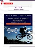 TEST BANK for Integrated Business Processes with ERP Systems&comma; 1st Edition by Simha R&period; Magal &ndash; Complete Chapter Questions