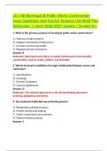 LA 1-60 Municipal & Public Works Construction Exam Questions And Correct Answers &lpar;Verified&rpar; Plus Rationales &vert; Latest 2026&sol;2027 Update &vert; Graded A&plus;&period;