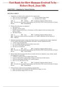 How Humans Evolved&comma; 7th Edition &mdash; Test Bank All Chapters &mdash; Robert Boyd&comma; Joan Silk &mdash; Complete Test Bank Material
