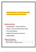 BIOD 101 Modules 1&ndash;6 & Final Exam 2026  Verified Q&A  Instant PDF Downlo