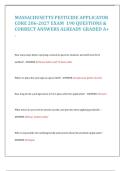 Massachusetts Pesticide Applicator Core 206 Exam Study Guide &lpar;2027&rpar; &ndash; 190 Q&A &vert; School IPM&comma; Safety & Regulations