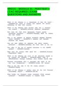 HRCCC - MODULE 01 - POSTTEST 1 &lbrack; CAC REQUIRED &rsqb; EXAM QUESTIONS AND ANSWERS